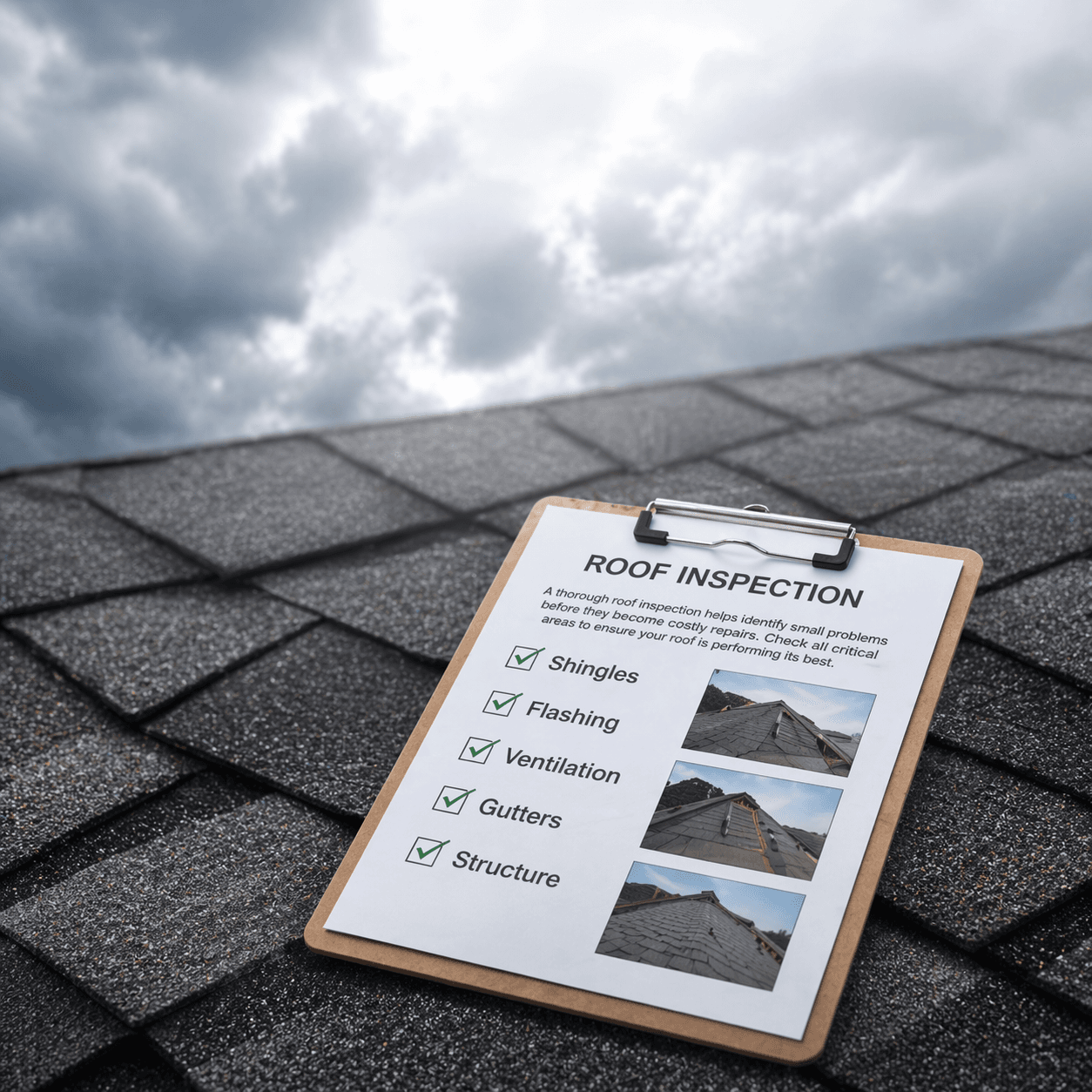Roof inspections marketing example